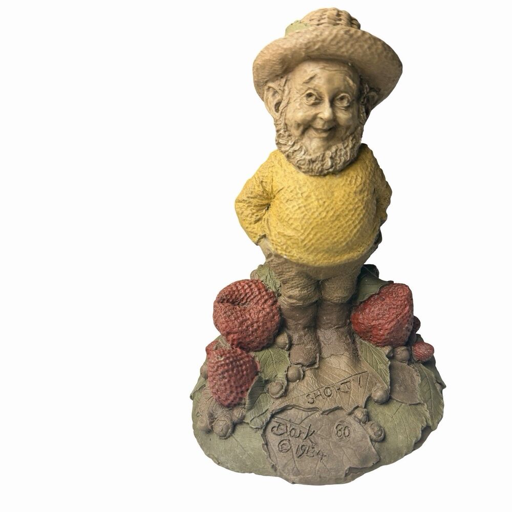 Vintage Gnome Tom Clark Cairn Studio "Shorty" Strawberry Hill Signed 1984